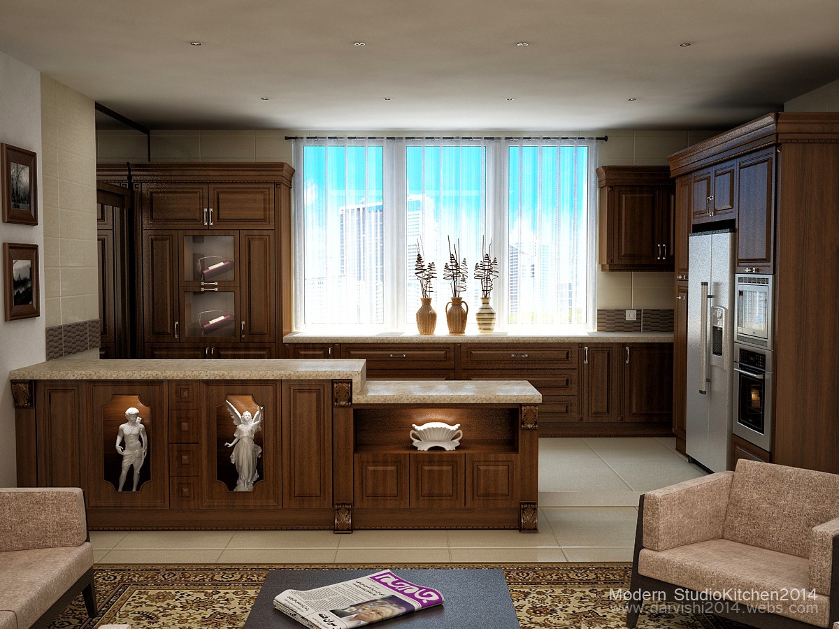 Kitchen SS in 3d max vray image