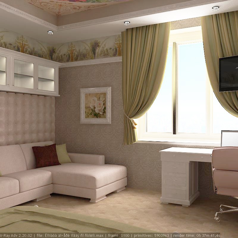 Pequeña casa en el pueblo con un nombre interesante Murzinka imagen de Pequeña casa en el pueblo con un nombre interesante Murzinka en 3d max vray