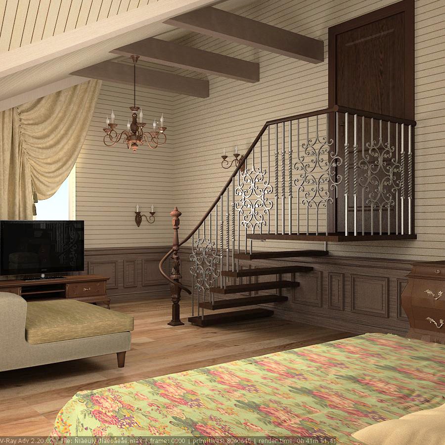 Pequeña casa en el pueblo con un nombre interesante Murzinka imagen de Pequeña casa en el pueblo con un nombre interesante Murzinka en 3d max vray