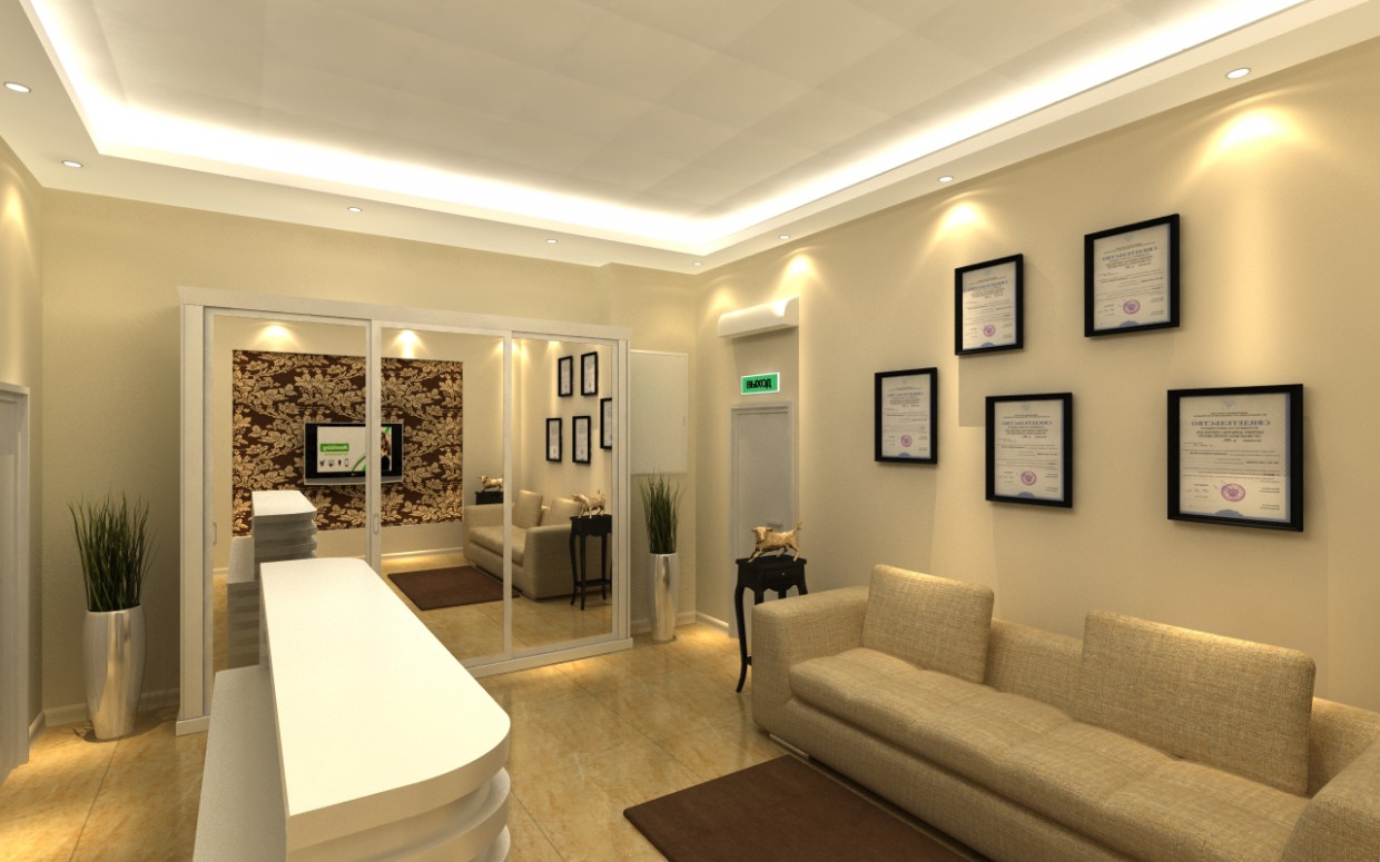 recepción imagen de recepción en 3d max vray