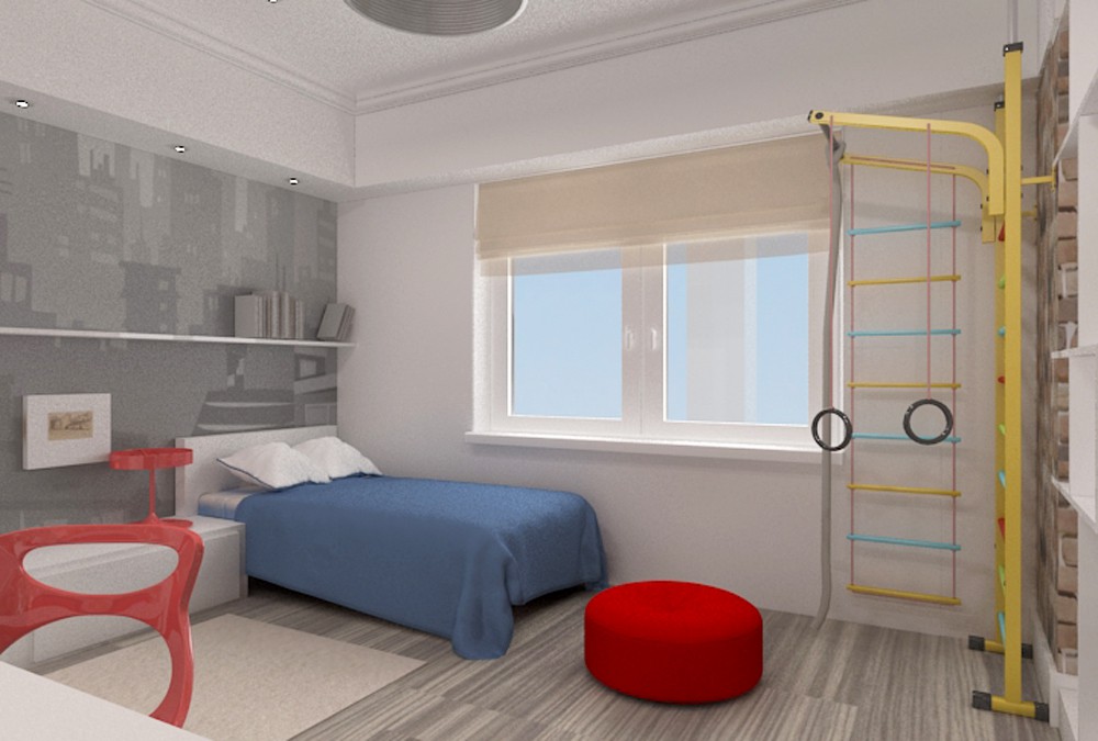 Room for five-year old boy Room for five-year old boy in 3d max vray image