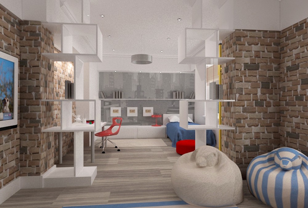 Room for five-year old boy Room for five-year old boy in 3d max vray image