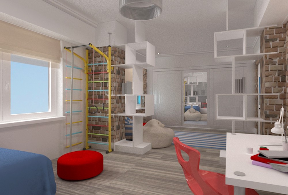 Room for five-year old boy Room for five-year old boy in 3d max vray image