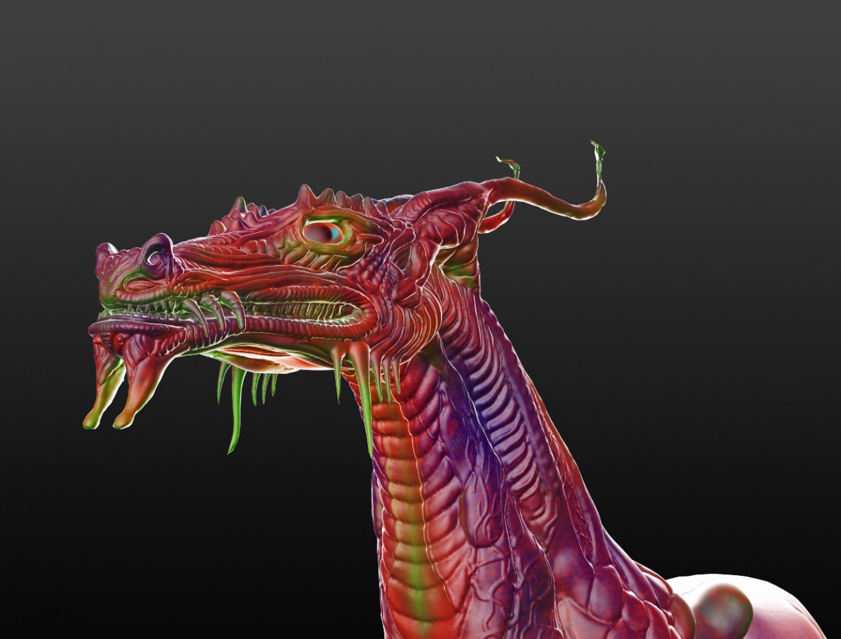 Like a Dragon in ZBrush mental ray image
