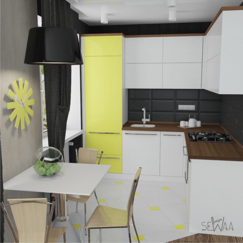 Кухня в хрущовку Кухня в хрущовку в 3d max vray зображення