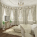 Bedroom for a young couple. in 3d max vray image