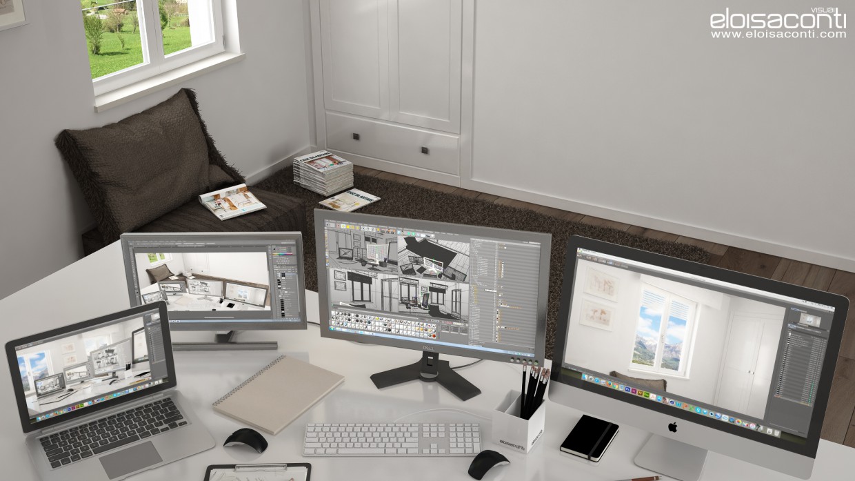 Горный офис Аннеты: живое 3d изображение Горный офис Аннеты: живое 3d изображение в Cinema 4d vray 2.5 изображение
