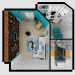 Living room redesign in Ekaterinburg in 3d max vray image