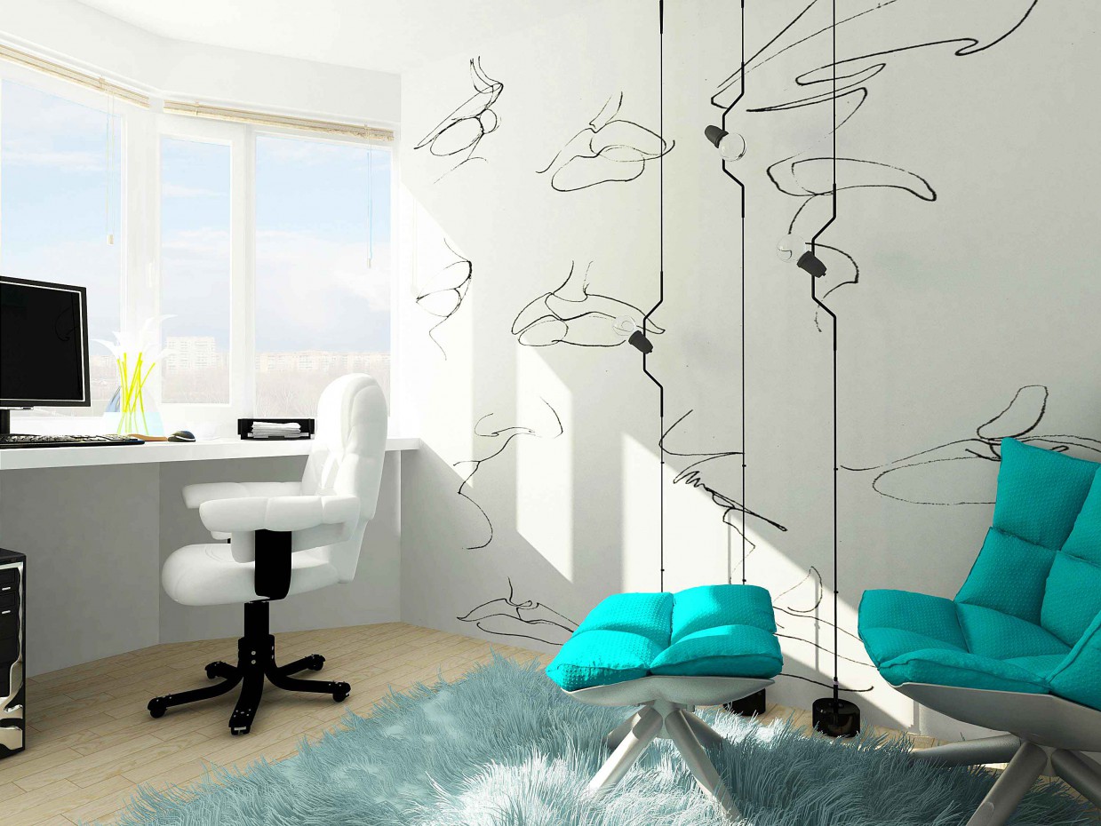Rediseño de la sala de estar en Ekaterimburgo imagen de Rediseño de la sala de estar en Ekaterimburgo en 3d max vray