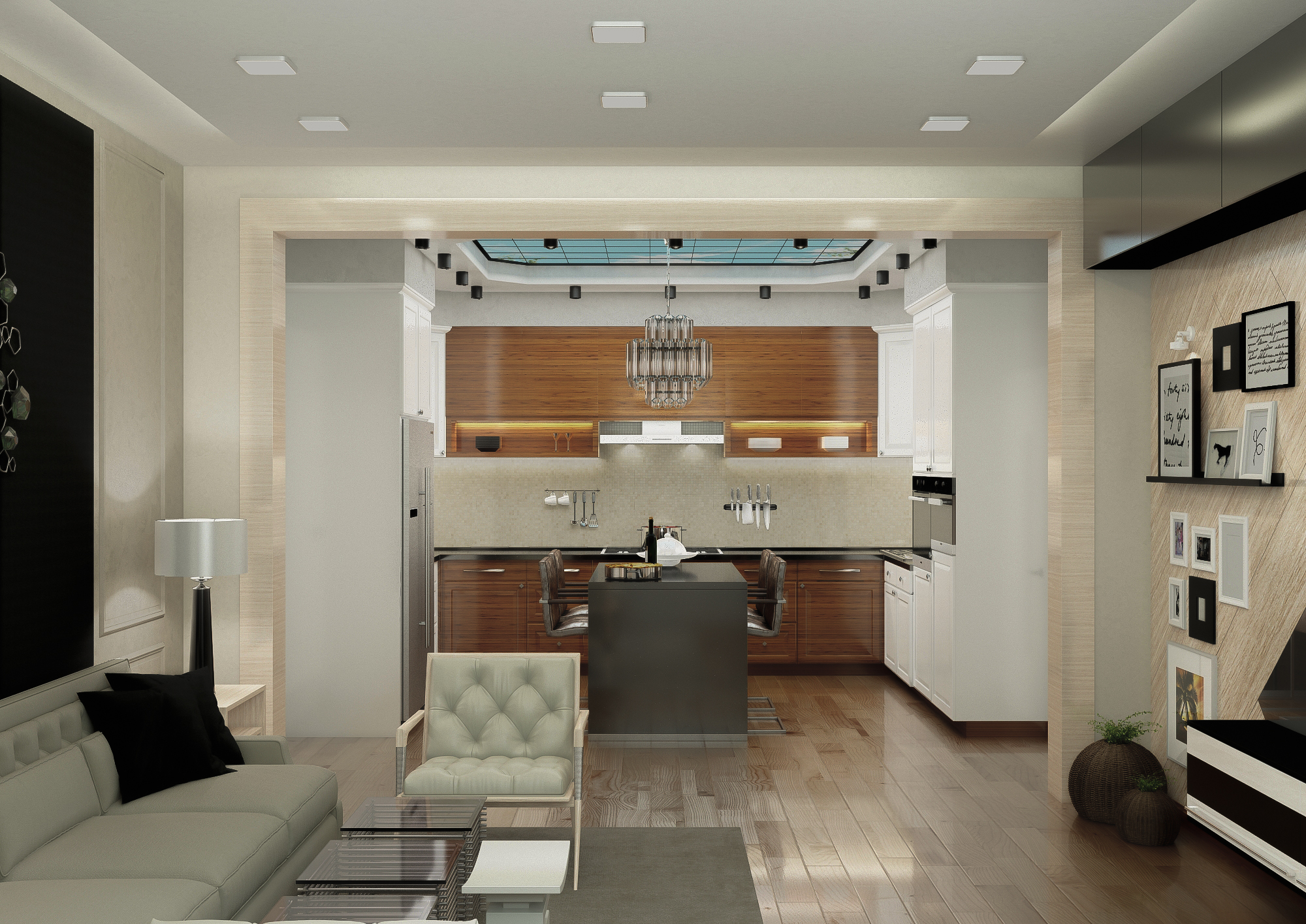 imagen de cocina en 3d max vray 3.0