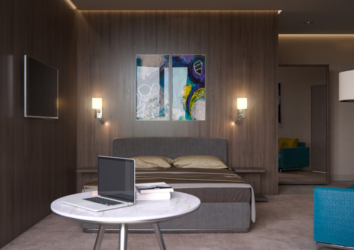 Habitación Z.a.l.e.s.k.i imagen de Habitación Z.a.l.e.s.k.i en 3d max corona render