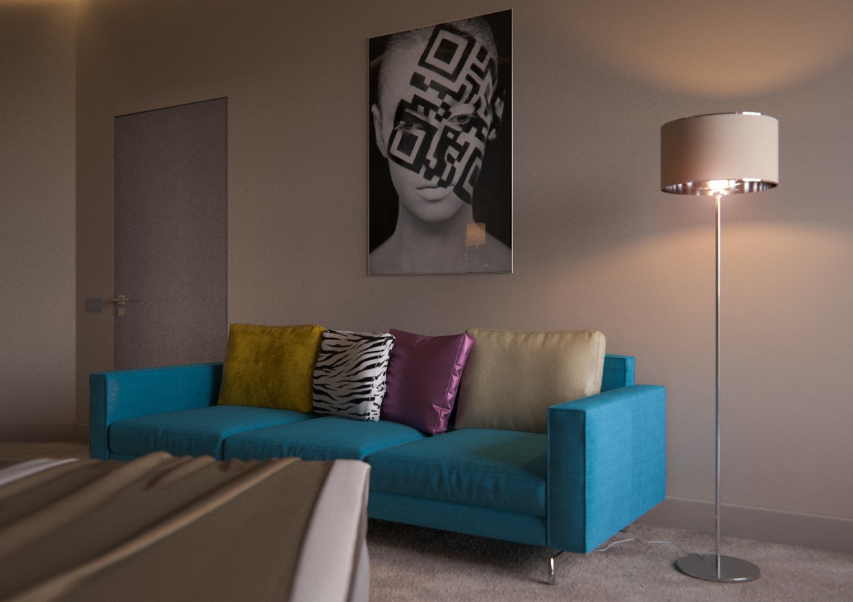 Habitación Z.a.l.e.s.k.i imagen de Habitación Z.a.l.e.s.k.i en 3d max corona render