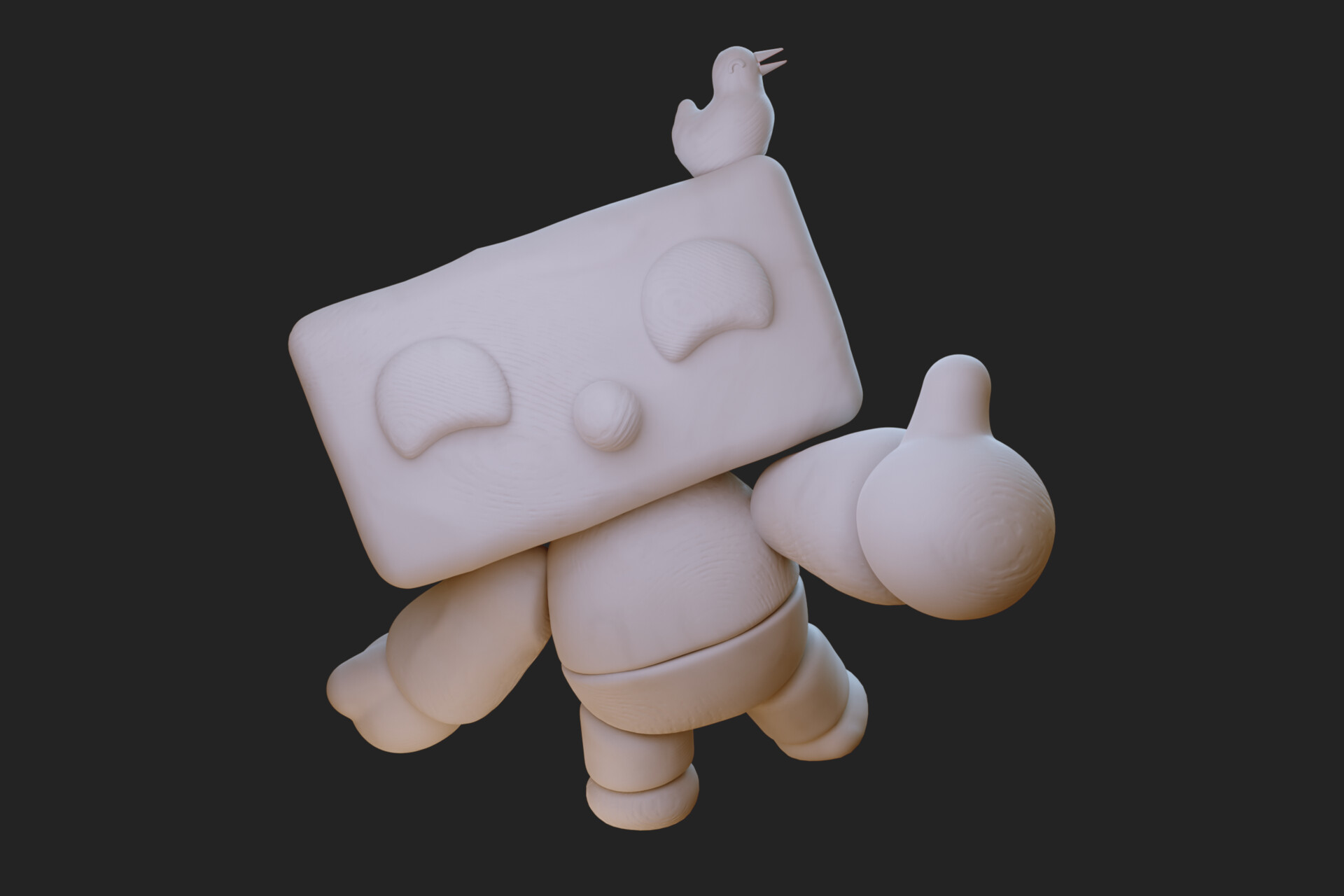 Botão em Blender cycles render imagem