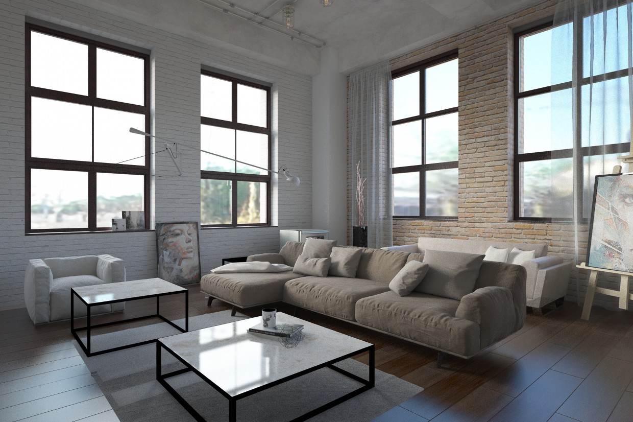 Loft in 3d max vray 2.0 Bild