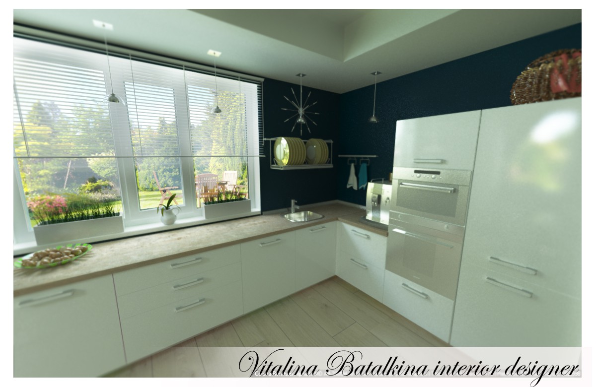 Another kitchen) in 3d max corona render image