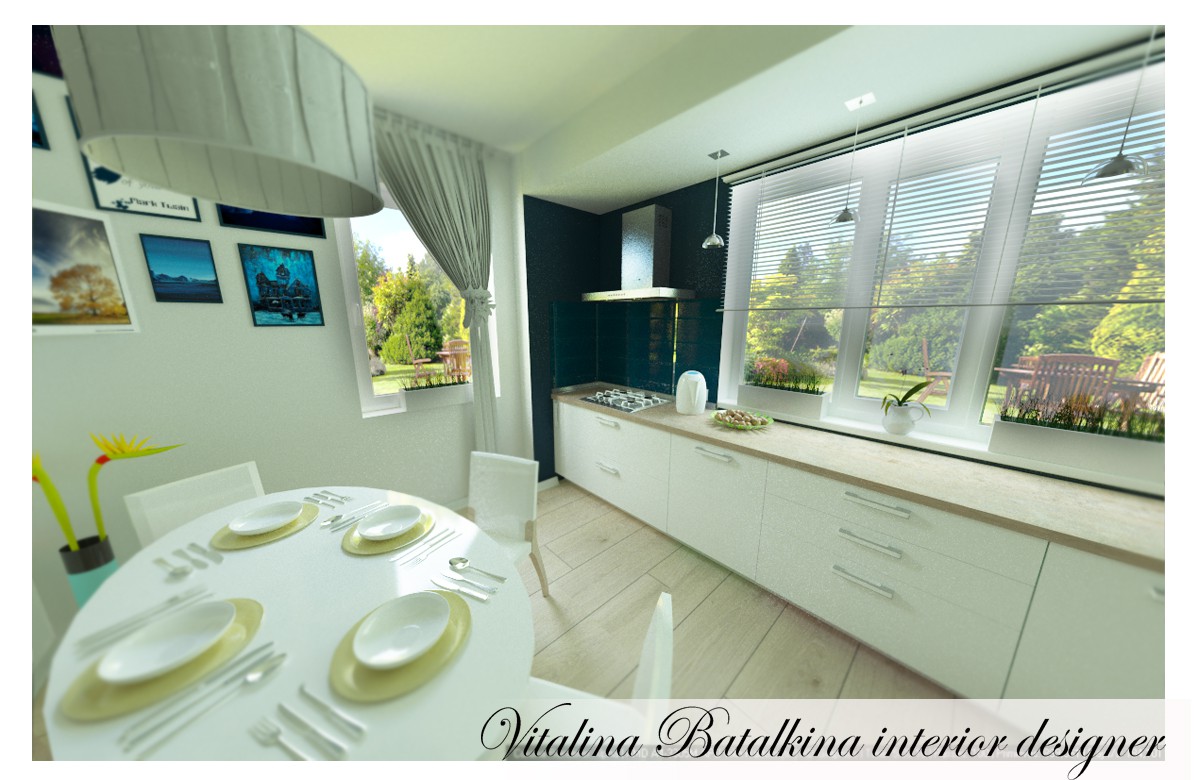 Ще одна кухня) Ще одна кухня) в 3d max corona render зображення