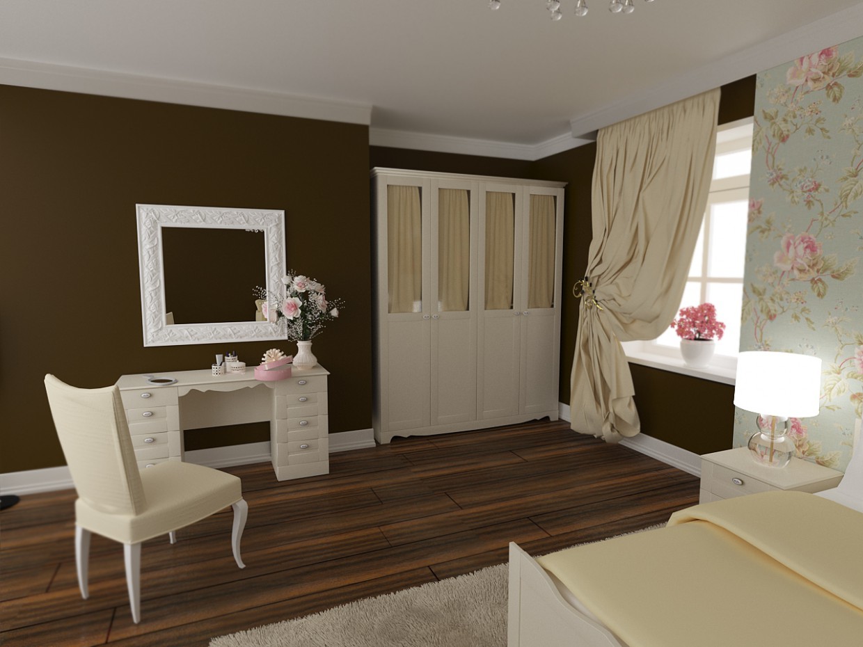 Спальня Спальня в 3d max corona render зображення
