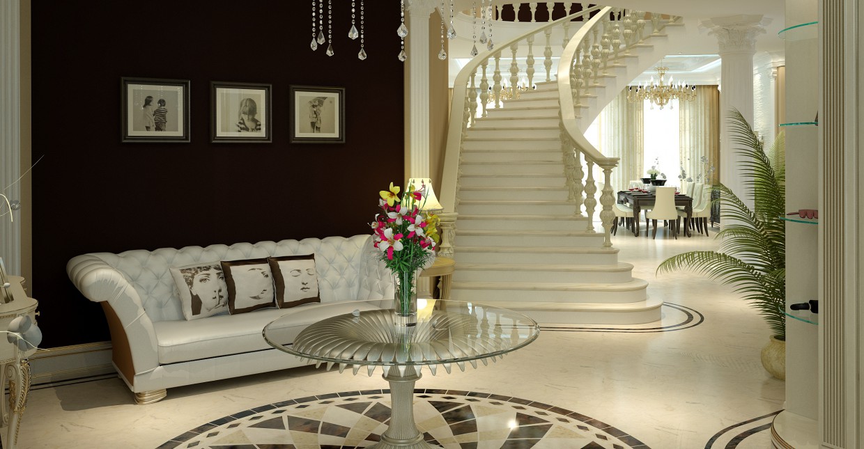 Hall Hall в 3d max vray зображення