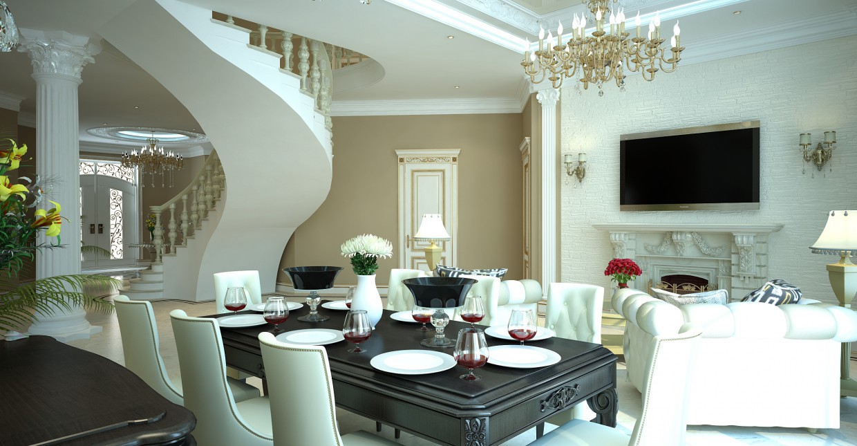 Hall Hall в 3d max vray зображення