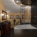 Badezimmer Ferienhaus in 3d max corona render Bild