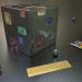 Cubo metallo em Blender Thea render imagem
