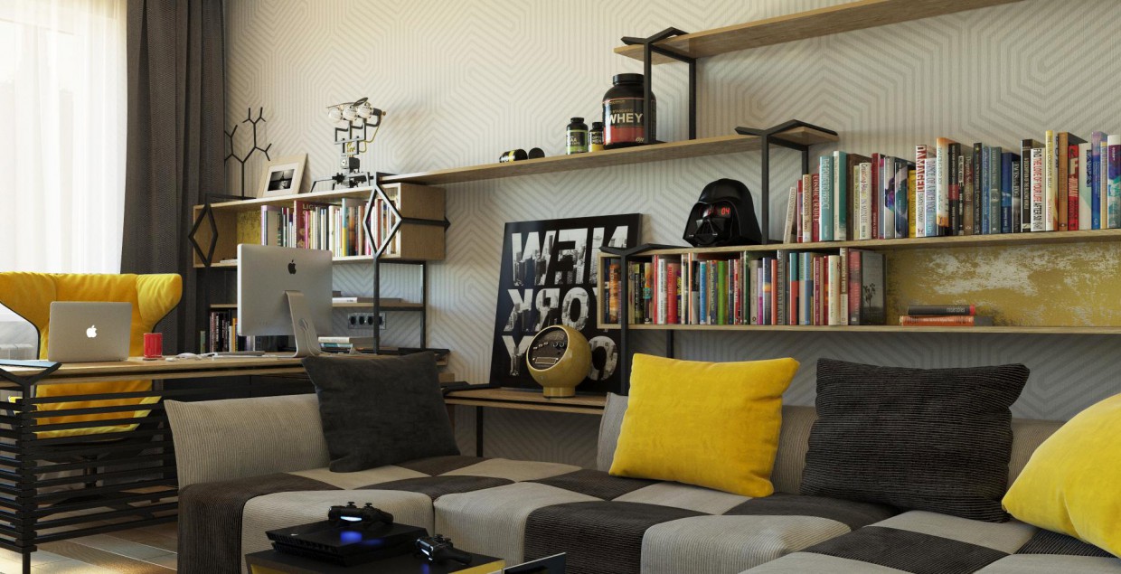 Habitación de estudiante imagen de Habitación de estudiante en 3d max corona render