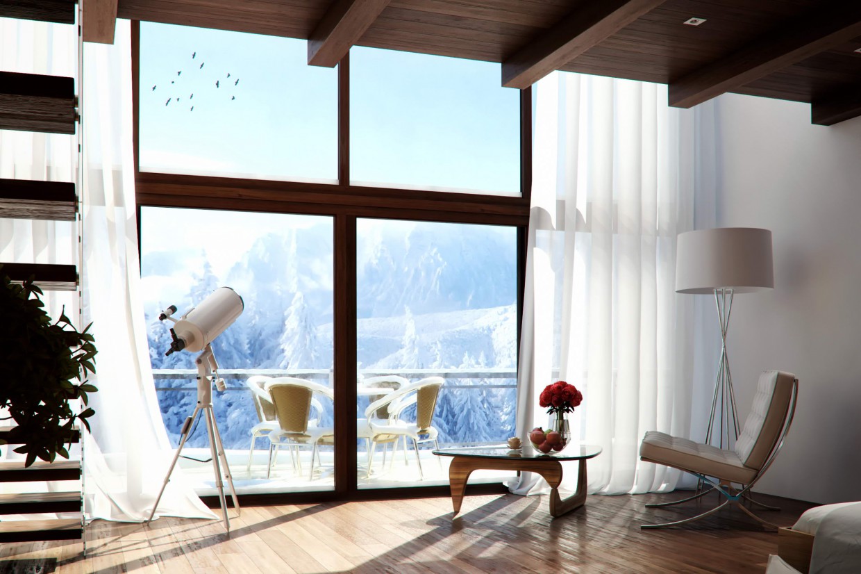 workshop snow room!! in 3d max vray image