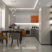 kitchen interior in 3d max corona render image
