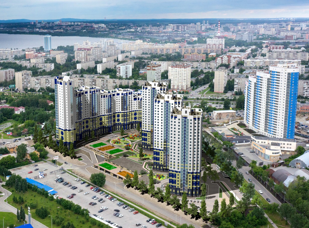 Жилой комплекс "Флагман" Жилой комплекс "Флагман" в 3d max corona render изображение