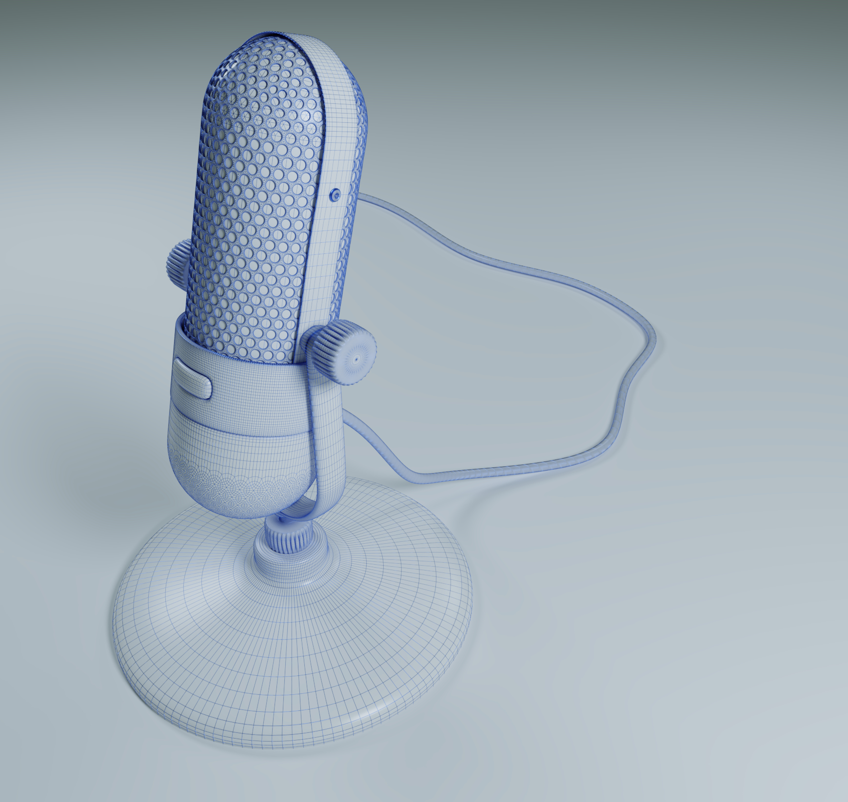 microphone in Blender cycles render image