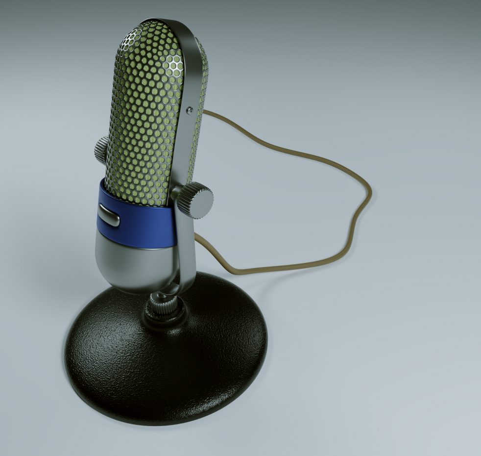 un micro dans Blender cycles render image