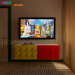 Children's room in the style of LEGO in 3d max corona render image