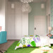 Living room + bedroom + nursery for a girl in 3d max corona render image