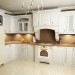 corner kitchen in 3d max vray image