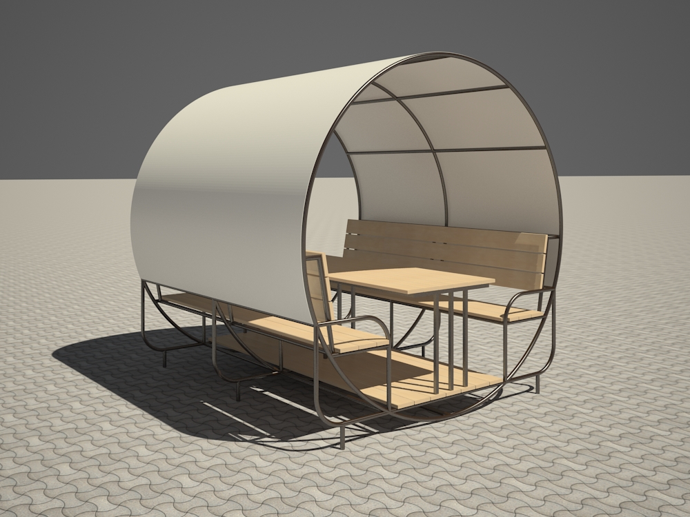 Rocking chair in 3d max 3d visualization of the project in the Rocking chair 3d max, render vray 2.5 of inna_s