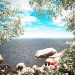 O beira-mar, o verão! em 3d max vray imagem