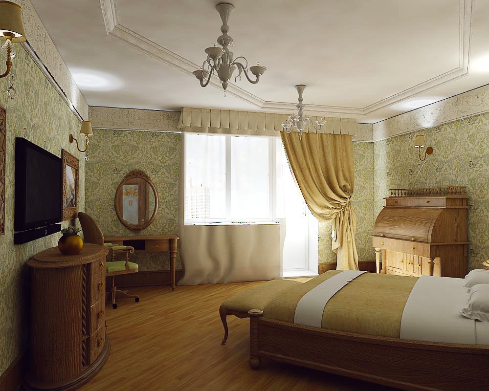 bedroom classic bedroom classic in 3d max vray image