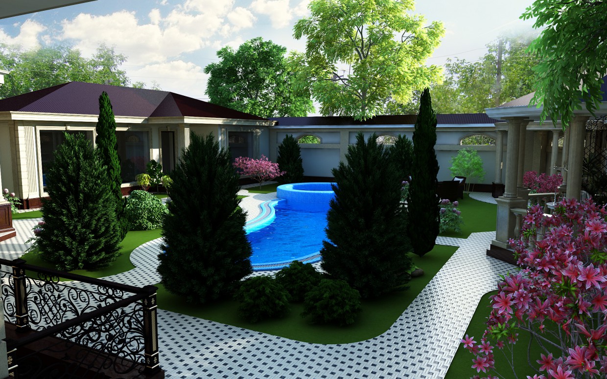 Ділянка Ділянка в 3d max vray зображення