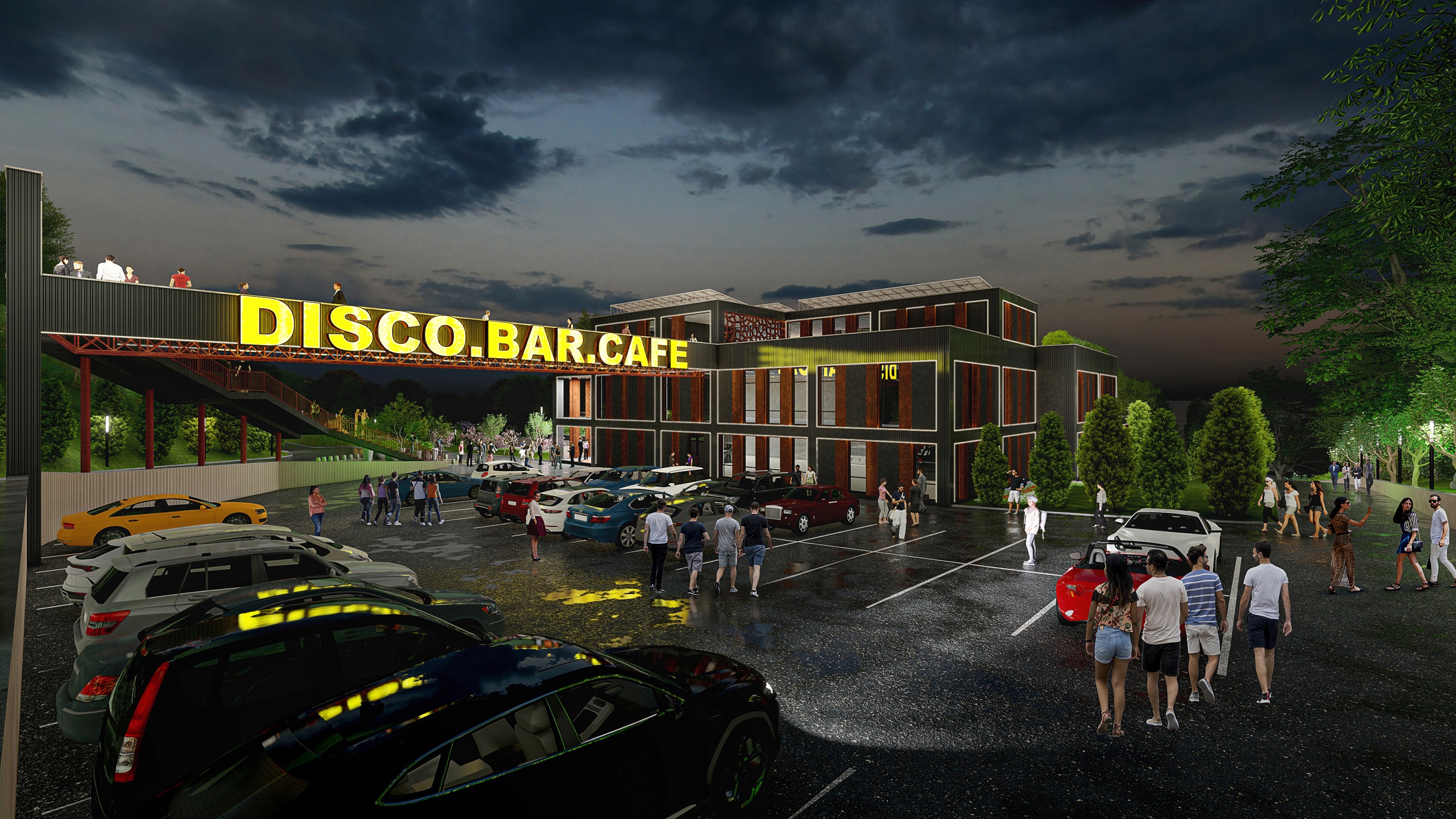 Entertainment club complex (concept) in 3d max Other image
