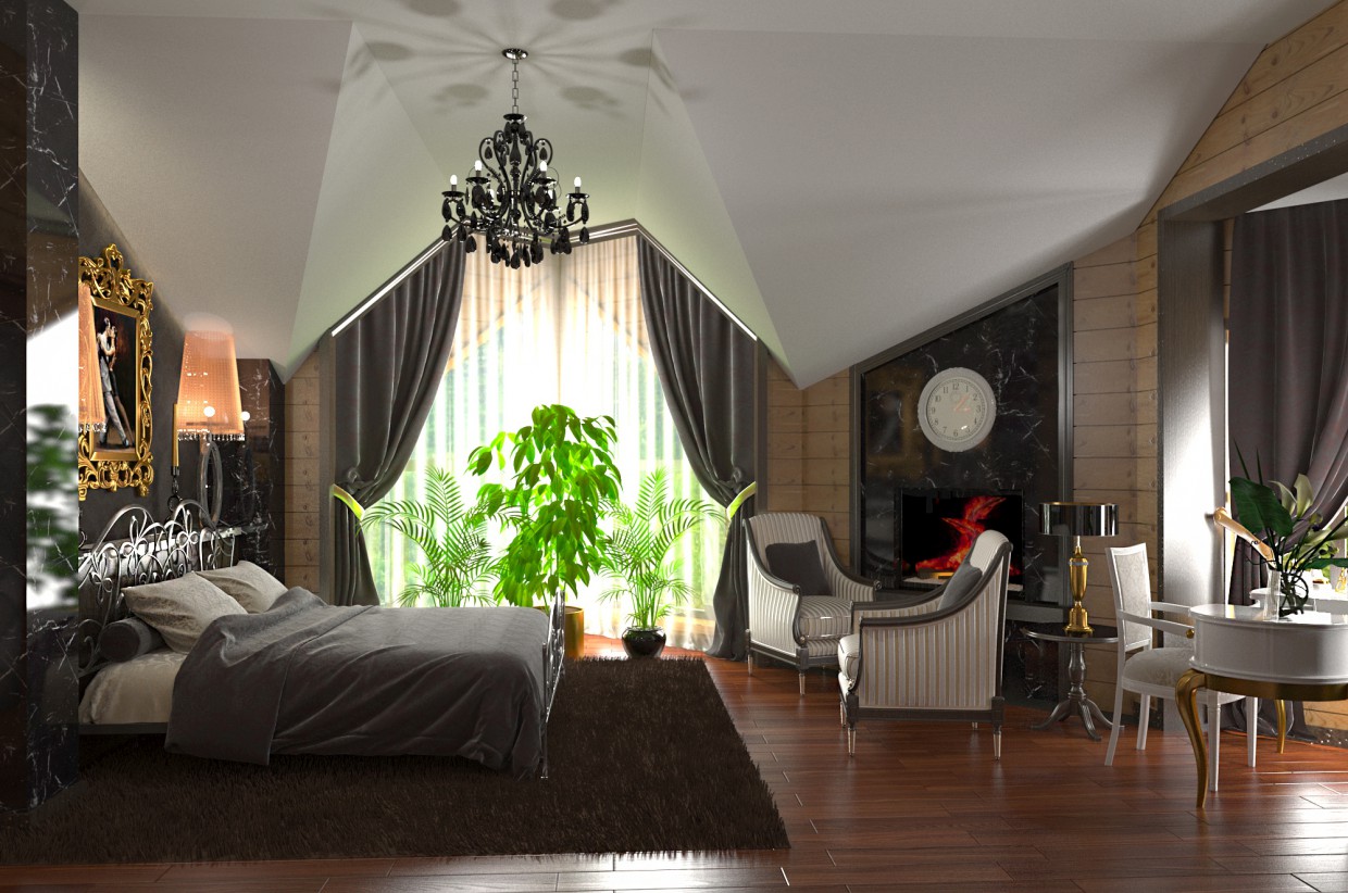 habitación en una cabaña de troncos cilindrada imagen de habitación en una cabaña de troncos cilindrada en 3d max corona render