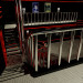 The entrance to the dance floor "Alternative Cafe in 3d max vray image