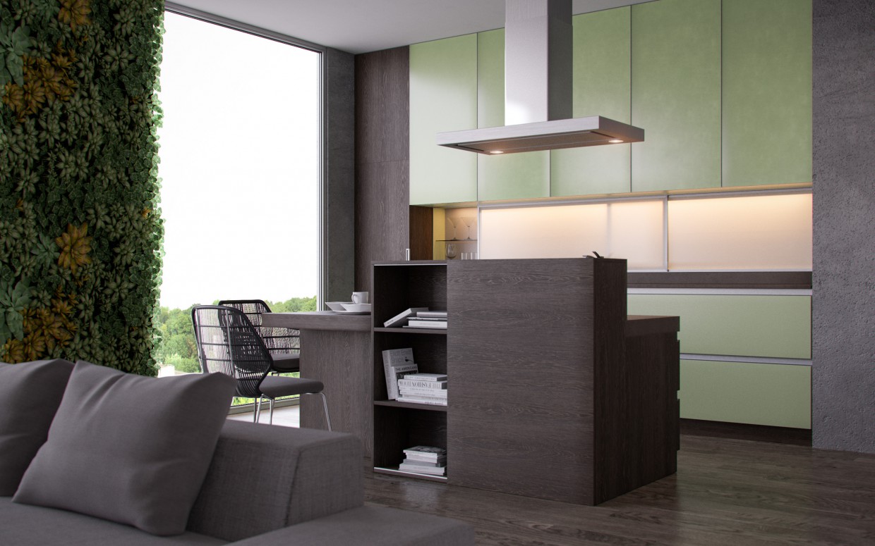 Cocinas ELNOVA 2015 imagen de Cocinas ELNOVA 2015 en 3d max corona render