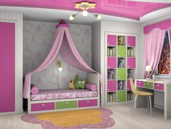 एक लड़की के लिए बच्चों के कमरे