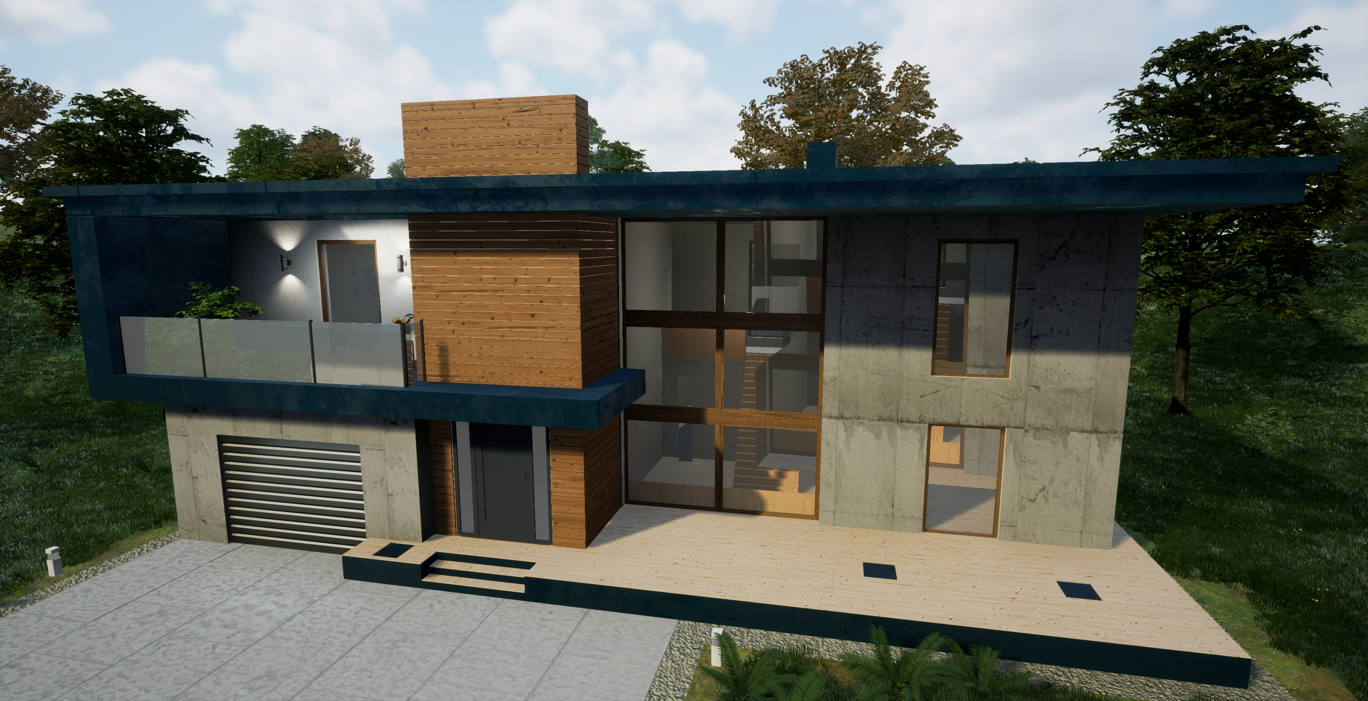 Visualização arquitetônica com UE 4 - Summer House em 3d max Other imagem
