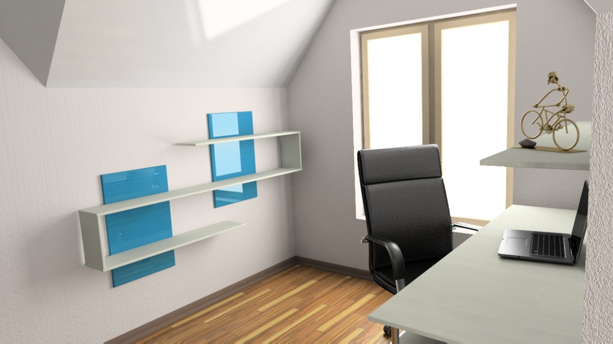 Kinderzimmer (2. Etage, Dachgeschoss) in 3d max vray 2.5 Bild