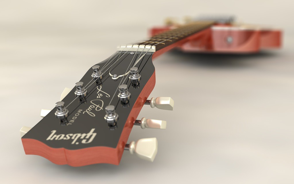 Електро-гітара GIBSON Les_Paul Електро-гітара GIBSON Les_Paul в Cinema 4d Other зображення
