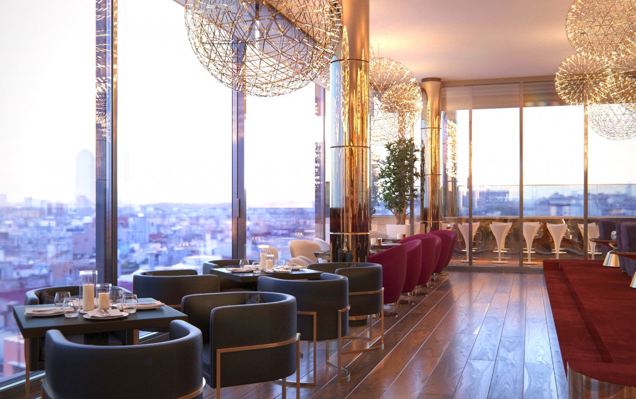 zona de salón imagen de zona de salón en 3d max corona render