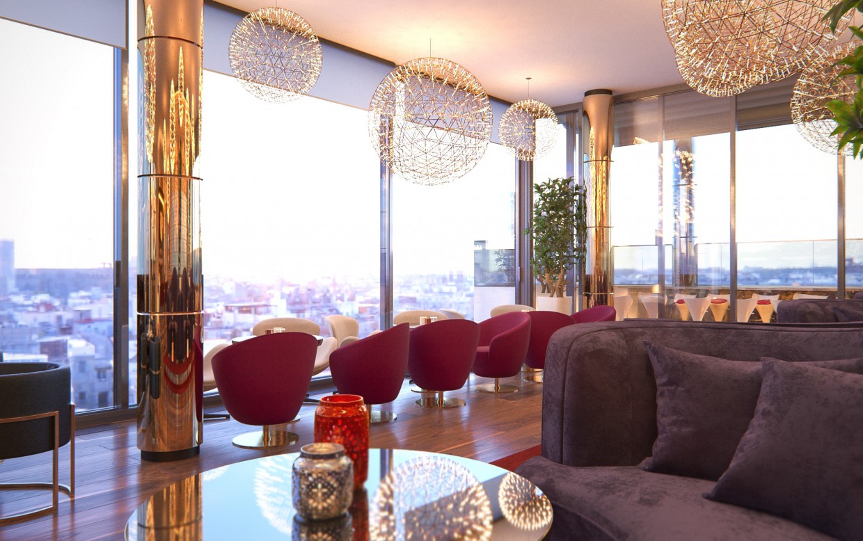 zona de salón imagen de zona de salón en 3d max corona render