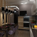 Зонирование: Гостиная-Кухня в 3d max vray изображение