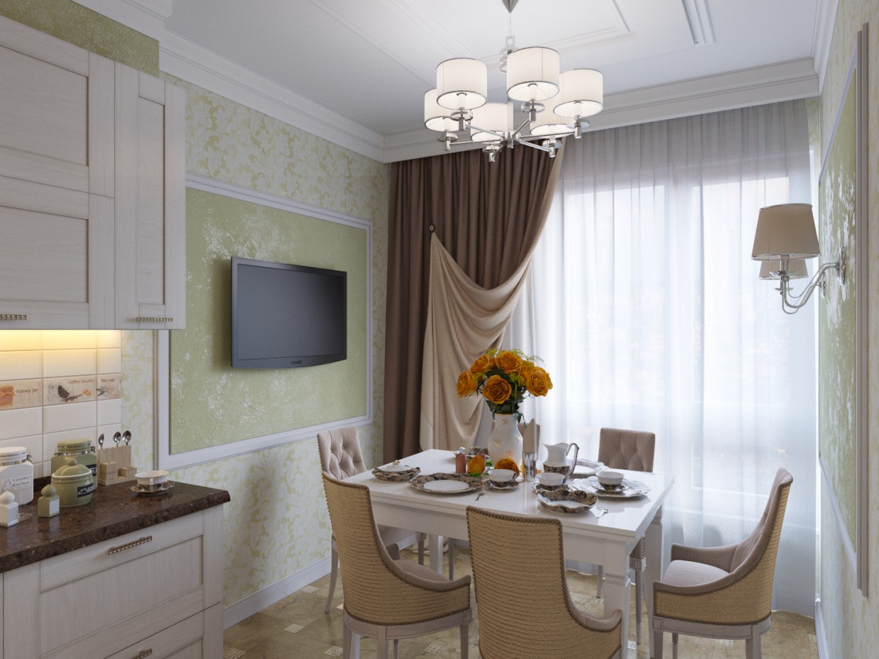 Кухня Кухня в 3d max corona render изображение